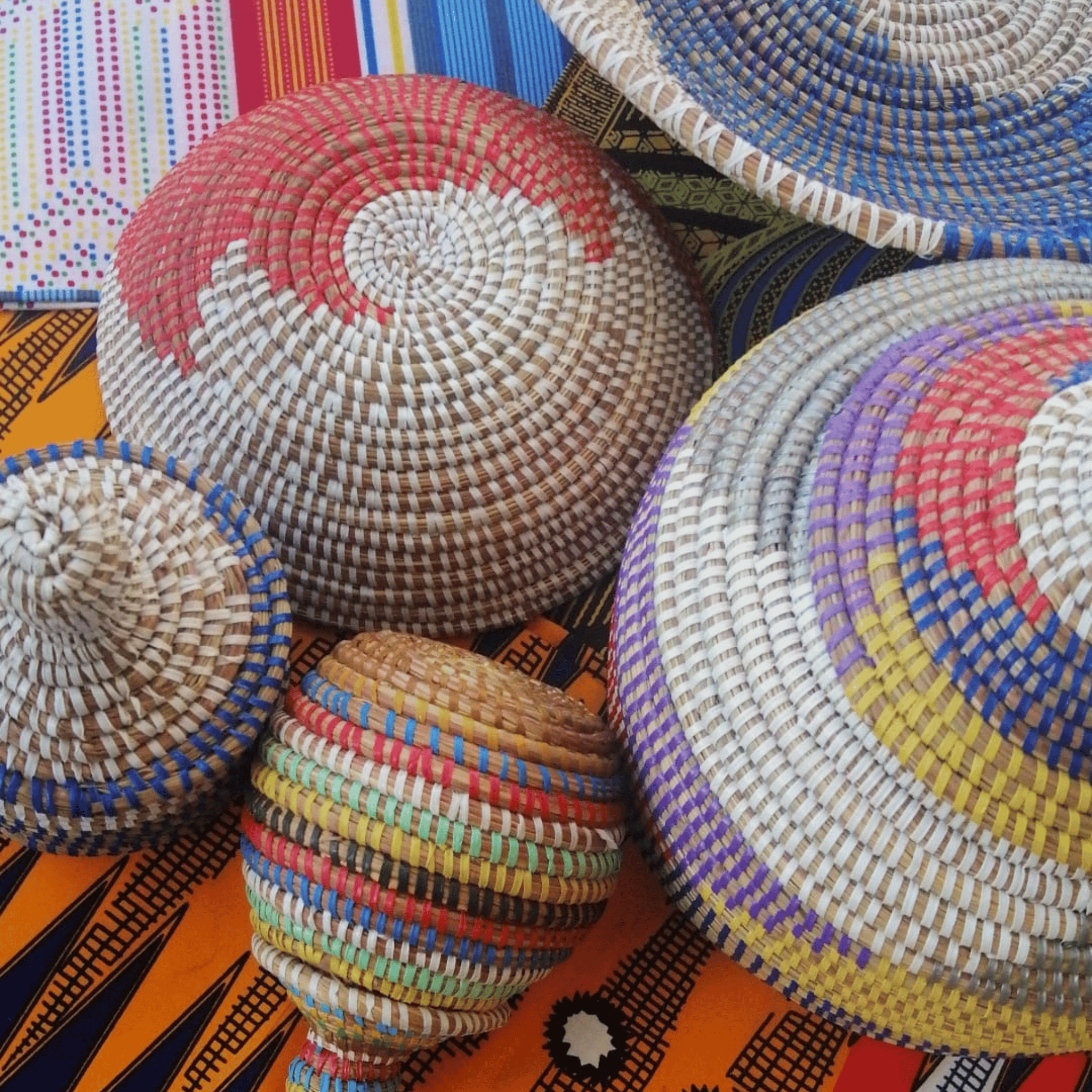 paniers ambiance marché africain